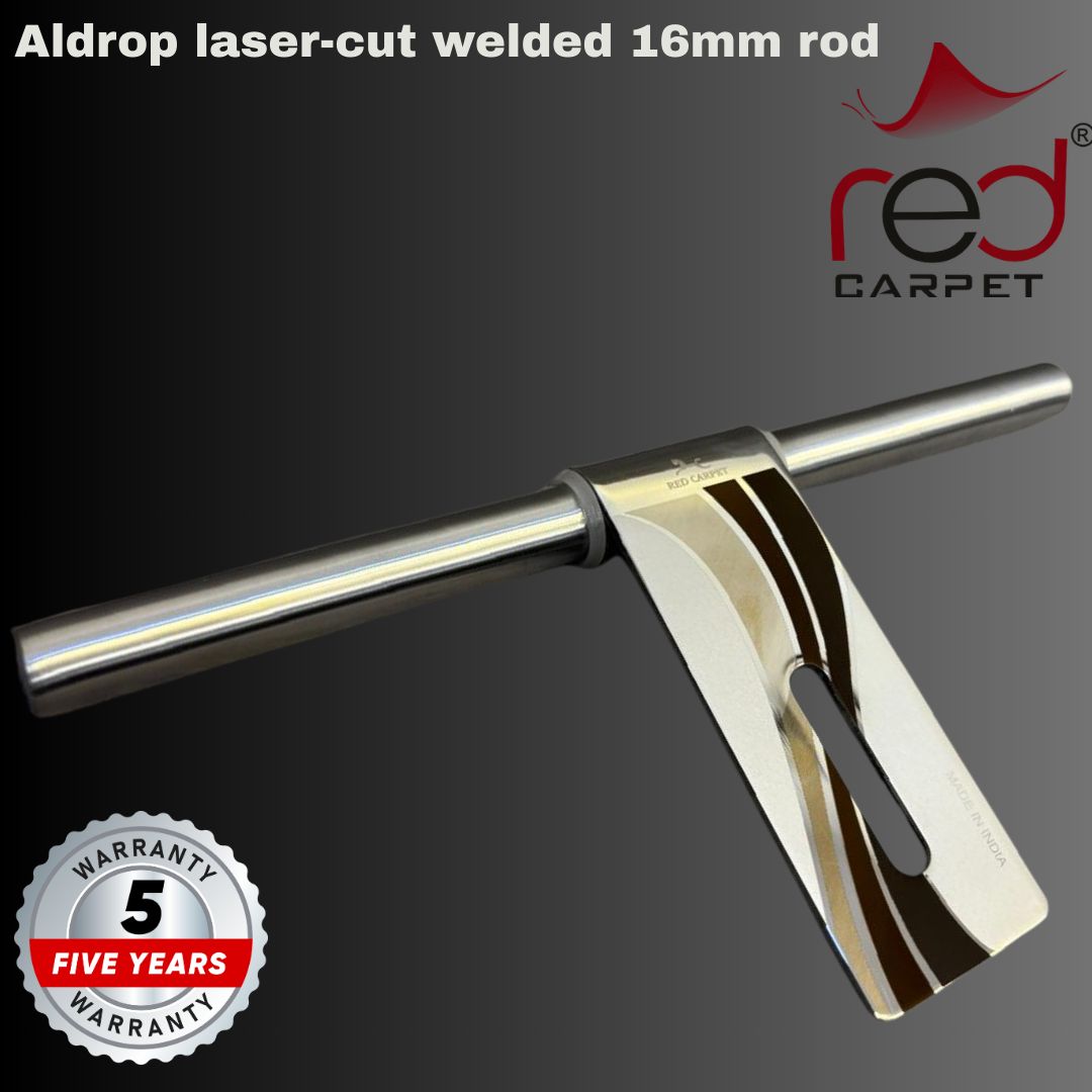Aldrop gold diamond cut 14 inch 16 mm rod