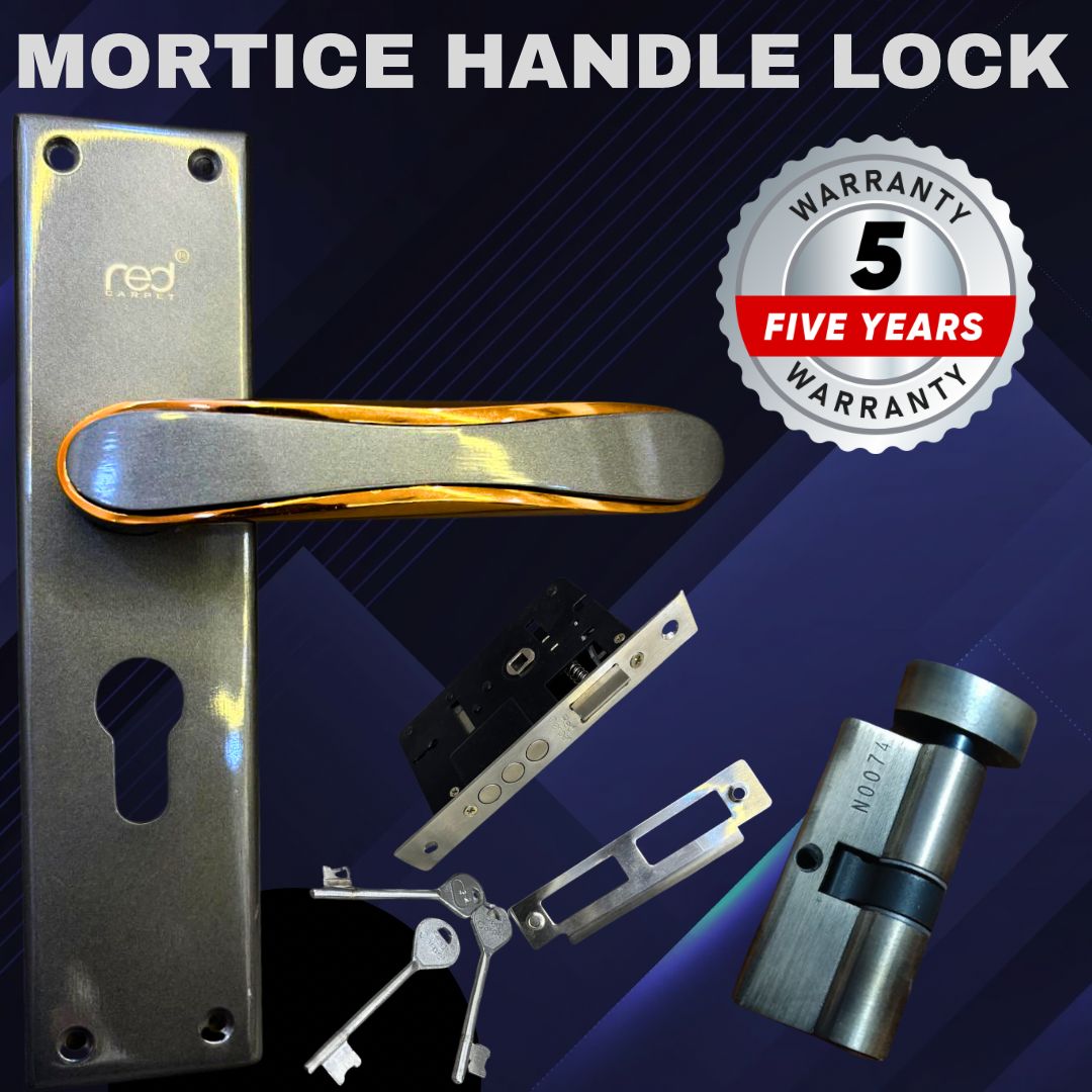 811 Closed GREY & ROSE GOLD MORTICE HANDLE