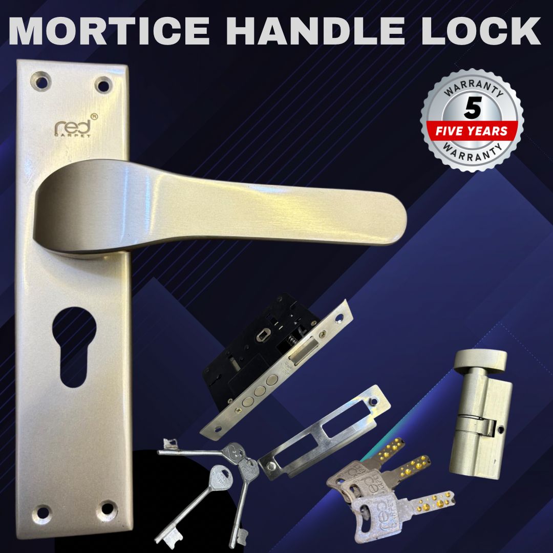 805 Closed WHITE SATIN MORTICE HANDLE